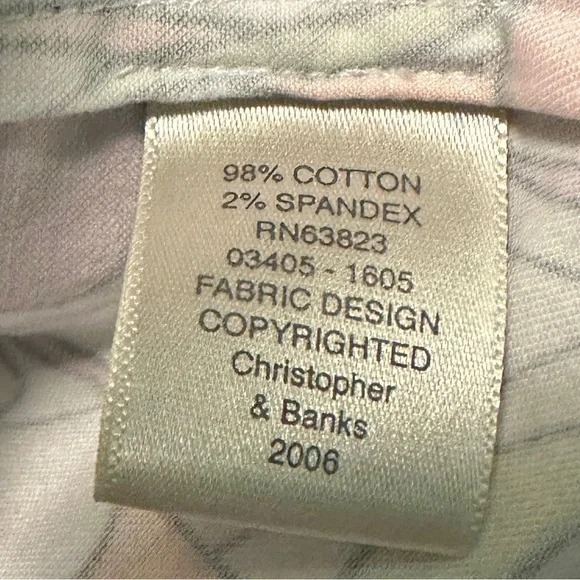 Christopher & Banks floral zip-up blazer - Picture 9 of 9